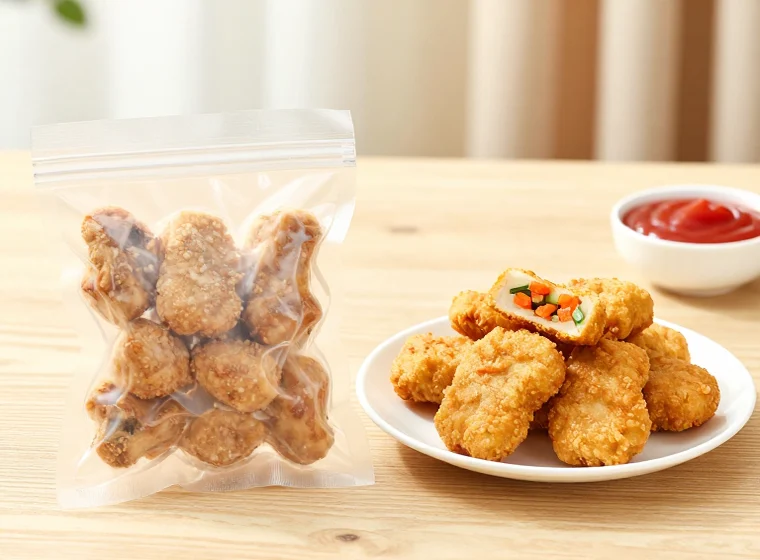 Nugget Ayam Sayur - ilustrasi kemasan contoh
